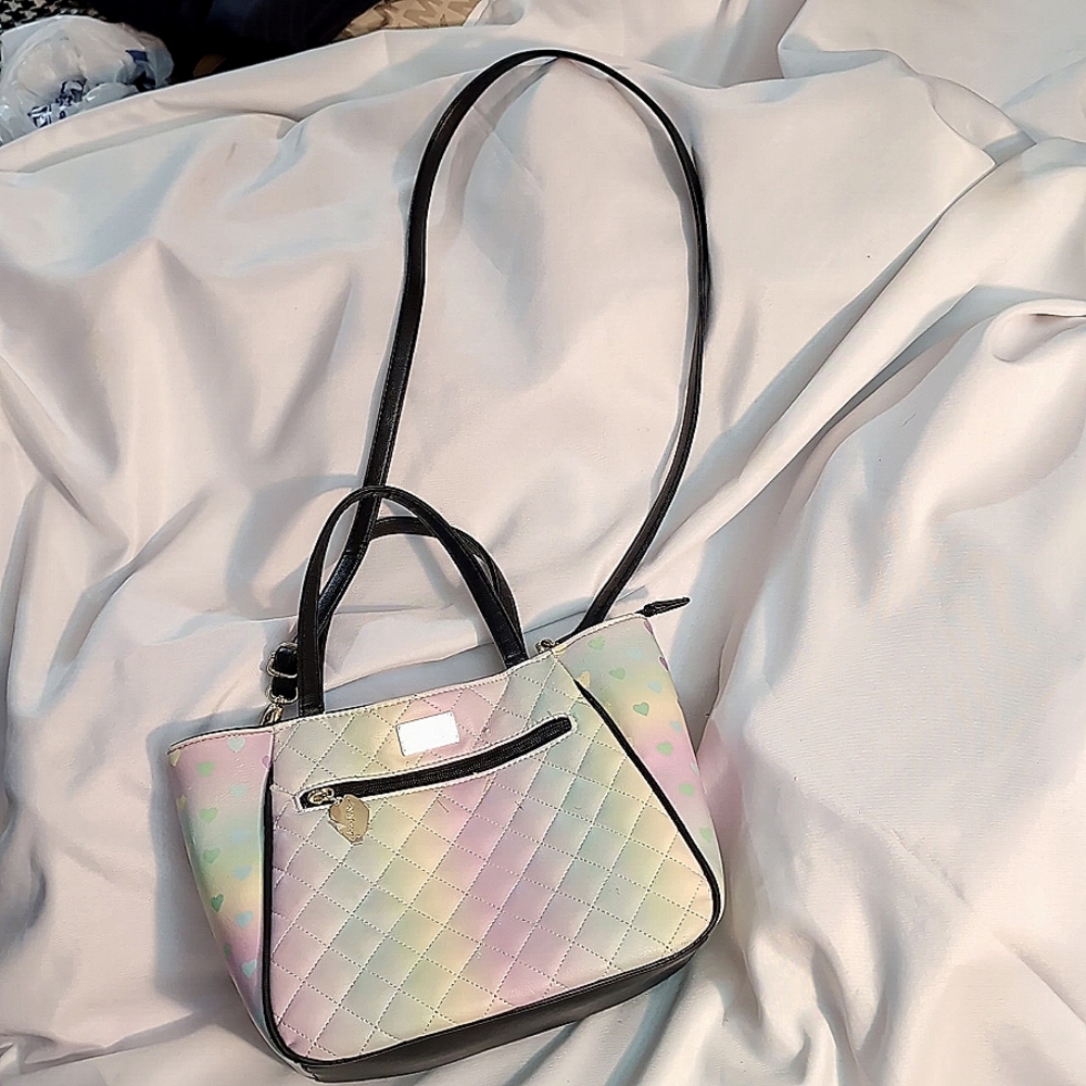 Betsey Johnson Multicolor Rainbow bag.